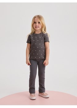 Reserved - Bawełniany t-shirt w grochy - ciemnoszary ze sklepu Reserved w kategorii Koszulki niemowlęce - zdjęcie 170382760