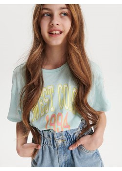 Sinsay - Koszulka z nadrukiem - szary ze sklepu Sinsay w kategorii Bluzki dziewczęce - zdjęcie 170383391