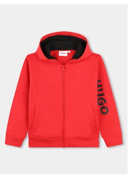 Hugo Bluza G00030 D Czerwony Regular Fit ze sklepu MODIVO w kategorii Bluzy chłopięce - zdjęcie 170391331