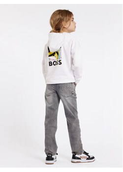 Boss Bluza J51004 D Biały Loose Fit ze sklepu MODIVO w kategorii Bluzy dziewczęce - zdjęcie 170391483