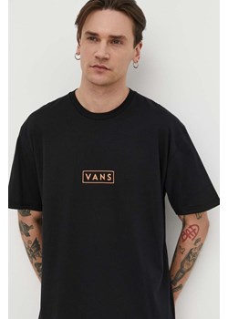 Vans t-shirt bawełniany męski kolor czarny z nadrukiem ze sklepu ANSWEAR.com w kategorii T-shirty męskie - zdjęcie 170394630
