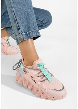 Różowe sneakersy damskie Caledonia ze sklepu Zapatos w kategorii Buty sportowe damskie - zdjęcie 170395121