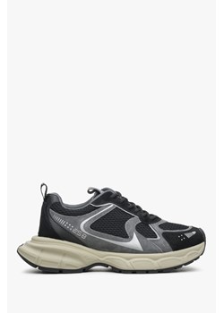 ES8: Czarno-szare sneakersy damskie na elastycznej podeszwie ES 8 ze sklepu Estro w kategorii Buty sportowe damskie - zdjęcie 170395241