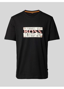 T-shirt z kwiatowym nadrukiem z motywem z logo ze sklepu Peek&Cloppenburg  w kategorii T-shirty męskie - zdjęcie 170395394