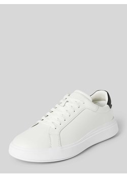 Sneakersy ze sznurowaniem w jednolitym kolorze ze sklepu Peek&Cloppenburg  w kategorii Buty sportowe męskie - zdjęcie 170395432
