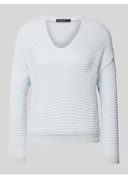 Sweter z dzianiny z dekoltem w serek ze sklepu Peek&Cloppenburg  w kategorii Swetry damskie - zdjęcie 170395551