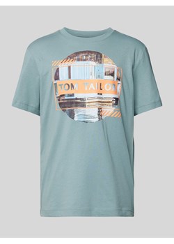 T-shirt z nadrukiem z logo ze sklepu Peek&Cloppenburg  w kategorii T-shirty męskie - zdjęcie 170395622