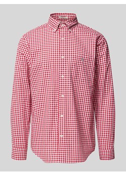 Koszula casulowa o kroju regular fit ze wzorem w kratkę vichy model ‘POPLIN’ ze sklepu Peek&Cloppenburg  w kategorii Koszule męskie - zdjęcie 170395704