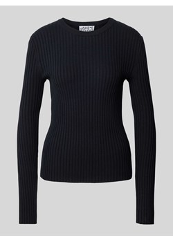 Sweter z dzianiny z okrągłym dekoltem ze sklepu Peek&Cloppenburg  w kategorii Swetry damskie - zdjęcie 170395791