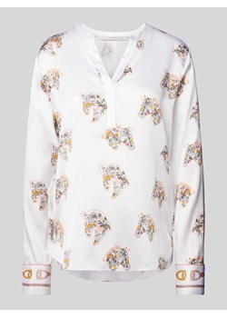 Bluzka z jedwabiu z nadrukiem z motywem ze sklepu Peek&Cloppenburg  w kategorii Bluzki damskie - zdjęcie 170396073
