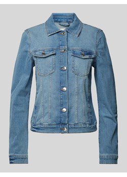 Kurtka jeansowa z nakładanymi kieszeniami z patką na piersi ze sklepu Peek&Cloppenburg  w kategorii Kurtki damskie - zdjęcie 170396202