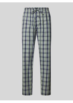 Spodnie od piżamy z prostą nogawką i wzorem w szkocką kratę ze sklepu Peek&Cloppenburg  w kategorii Piżamy męskie - zdjęcie 170396263