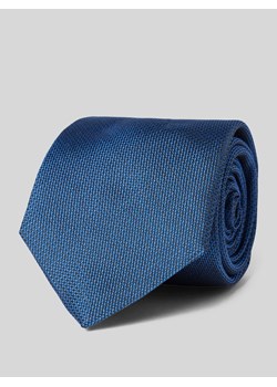 Krawat jedwabny z fakturowanym wzorem ze sklepu Peek&Cloppenburg  w kategorii Krawaty - zdjęcie 170396520