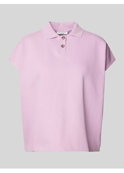 Koszulka polo o kroju oversized w jednolitym kolorze ze sklepu Peek&Cloppenburg  w kategorii Bluzki damskie - zdjęcie 170396560