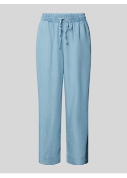 Spodnie o kroju baggy fit z imitacji denimu ze sklepu Peek&Cloppenburg  w kategorii Spodnie damskie - zdjęcie 170396612
