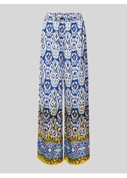 Spodnie materiałowe o luźnym kroju z nadrukiem na całej powierzchni ze sklepu Peek&Cloppenburg  w kategorii Spodnie damskie - zdjęcie 170396682