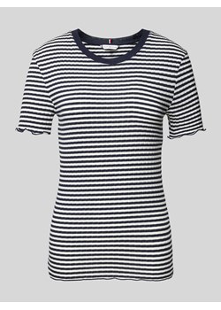 T-shirt o kroju slim fit z wzorem w paski ze sklepu Peek&Cloppenburg  w kategorii Bluzki damskie - zdjęcie 170396750