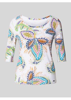 T-shirt z kwiatowym nadrukiem ze sklepu Peek&Cloppenburg  w kategorii Bluzki damskie - zdjęcie 170396830