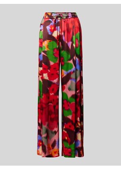 Spodnie materiałowe o luźnym kroju z efektem batiku ze sklepu Peek&Cloppenburg  w kategorii Spodnie damskie - zdjęcie 170396853