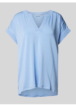 T-shirt z dekoltem w serek model ‘Liv’ ze sklepu Peek&Cloppenburg  w kategorii Bluzki damskie - zdjęcie 170396983