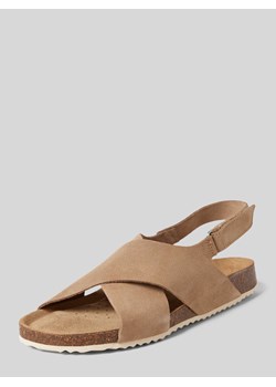 Sandały skórzane z zapięciem na rzep model ‘BRIONIA’ ze sklepu Peek&Cloppenburg  w kategorii Sandały damskie - zdjęcie 170396993