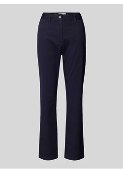 Chinosy o kroju slim fit w jednolitym kolorze ze sklepu Peek&Cloppenburg  w kategorii Spodnie damskie - zdjęcie 170397052