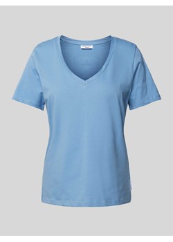 T-shirt z dekoltem w serek ze sklepu Peek&Cloppenburg  w kategorii Bluzki damskie - zdjęcie 170397363