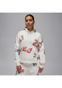 Damska bluza z kapturem Jordan Brooklyn Fleece - Biel ze sklepu Nike poland w kategorii Bluzy damskie - zdjęcie 170398243
