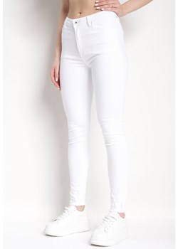 Białe Jeansy o Dopasowanym Fasonie Skinny Haglea ze sklepu Born2be Odzież w kategorii Jeansy damskie - zdjęcie 170404923