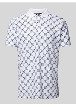 Koszulka polo o kroju regular fit z nadrukiem z logo na całej powierzchni model ‘Thilo’ ze sklepu Peek&Cloppenburg  w kategorii T-shirty męskie - zdjęcie 170406782