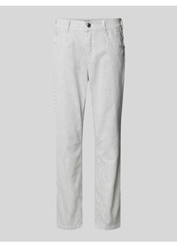 Spodnie materiałowe o skróconym kroju regular fit model ‘ZURI128’ ze sklepu Peek&Cloppenburg  w kategorii Spodnie damskie - zdjęcie 170406930