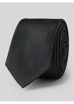Krawat jedwabny w jednolitym kolorze ze sklepu Peek&Cloppenburg  w kategorii Krawaty - zdjęcie 170407081