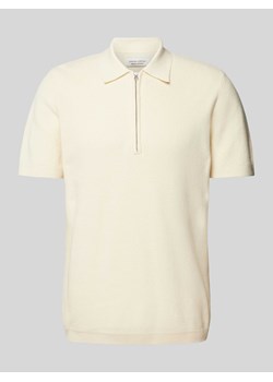 Koszulka polo z zamkiem błyskawicznym model ‘Karl’ ze sklepu Peek&Cloppenburg  w kategorii T-shirty męskie - zdjęcie 170407212
