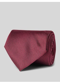 Krawat jedwabny z fakturowanym wzorem ze sklepu Peek&Cloppenburg  w kategorii Krawaty - zdjęcie 170407232