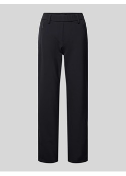 Spodnie o kroju regular fit z elastycznym pasem model ‘Zene’ ze sklepu Peek&Cloppenburg  w kategorii Spodnie damskie - zdjęcie 170407241