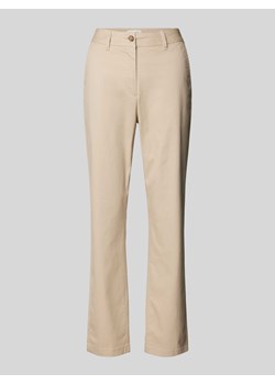 Chinosy o kroju slim fit w jednolitym kolorze ze sklepu Peek&Cloppenburg  w kategorii Spodnie damskie - zdjęcie 170407330