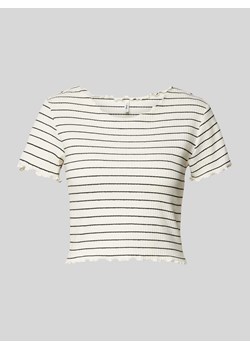 T-shirt krótki ze wzorem w paski model ‘ANITS’ ze sklepu Peek&Cloppenburg  w kategorii Bluzki damskie - zdjęcie 170407473