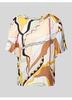 Bluzka z wiskozy z okrągłym dekoltem model ‘EVIE’ ze sklepu Peek&Cloppenburg  w kategorii Bluzki damskie - zdjęcie 170407521
