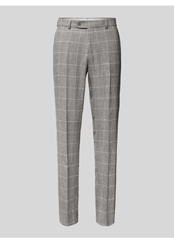 Spodnie do garnituru o kroju slim fit z wzorem w kratę model ‘Shiver-G’ ze sklepu Peek&Cloppenburg  w kategorii Spodnie męskie - zdjęcie 170407691