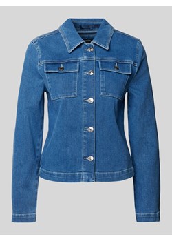 Kurtka jeansowa z kieszeniami z patką na piersi ze sklepu Peek&Cloppenburg  w kategorii Kurtki damskie - zdjęcie 170407730