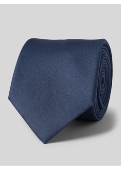 Krawat jedwabny w jednolitym kolorze ze sklepu Peek&Cloppenburg  w kategorii Krawaty - zdjęcie 170407842