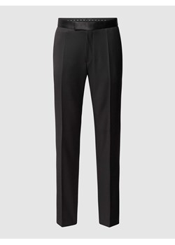 Spodnie do garnituru o kroju slim fit z paskami w kontrastowym kolorze ze sklepu Peek&Cloppenburg  w kategorii Spodnie męskie - zdjęcie 170408074