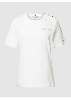 T-shirt z listwą guzikową ze sklepu Peek&Cloppenburg  w kategorii Bluzki damskie - zdjęcie 170408200