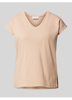 T-shirt z dekoltem w serek ze sklepu Peek&Cloppenburg  w kategorii Bluzki damskie - zdjęcie 170408374