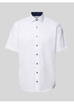 Koszula biznesowa o kroju modern fit z rękawem o dł. 1/2 ze sklepu Peek&Cloppenburg  w kategorii Koszule męskie - zdjęcie 170408561