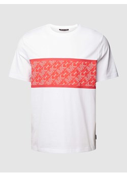 T-shirt z nadrukiem z logo model ‘KORS MESH STRIPE’ ze sklepu Peek&Cloppenburg  w kategorii T-shirty męskie - zdjęcie 170408834