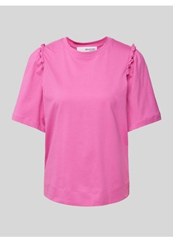 T-shirt w jednolitym kolorze model ‘PENELOPE’ ze sklepu Peek&Cloppenburg  w kategorii Bluzki damskie - zdjęcie 170408952