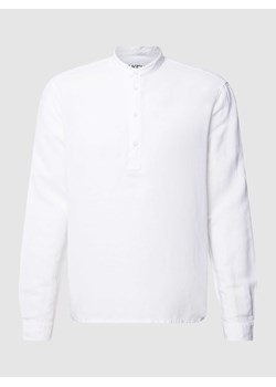 Koszula casualowa z mieszanki lnu i bawełny z listwą guzikową ze sklepu Peek&Cloppenburg  w kategorii Koszule męskie - zdjęcie 170408972
