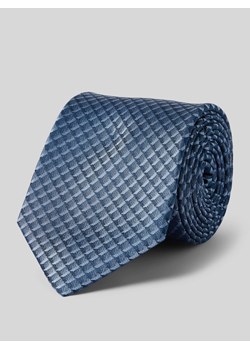 Krawat jedwabny ze wzorem na całej powierzchni ze sklepu Peek&Cloppenburg  w kategorii Krawaty - zdjęcie 170409010
