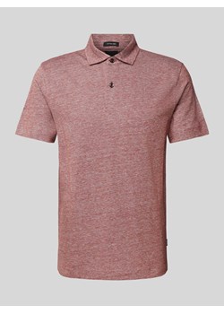 Koszulka polo z mieszanki lnu i bawełny model ‘Press’ ze sklepu Peek&Cloppenburg  w kategorii T-shirty męskie - zdjęcie 170409062